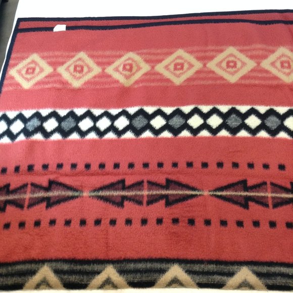 Vintage Biederlack of America Southwest Aztec Style Reversible Acrylic Blanket - Picture 5 of 15